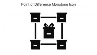 Point Of Difference Monotone Icon In Powerpoint Pptx Png And Editable Eps Format