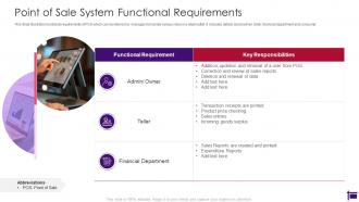 Point Of Sale System Functional Requirements