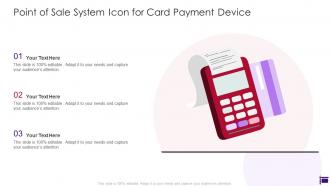 Point Of Sale System Icon For Card Payment Device