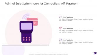 Point Of Sale System Icon For Contactless Wifi Payment