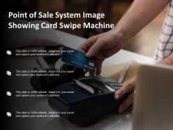 Point of sale system image showing card swipe machine