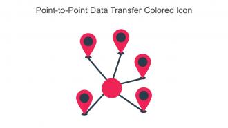 Point To Point Data Transfer Colored Icon In Powerpoint Pptx Png And Editable Eps Format