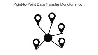 Point To Point Data Transfer Monotone Icon In Powerpoint Pptx Png And Editable Eps Format