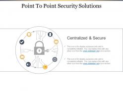 Point to point security solutions ppt infographic template
