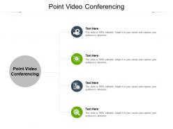 Point video conferencing ppt powerpoint presentation layouts design ideas cpb