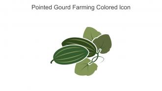 Pointed Gourd Farming Colored Icon In Powerpoint Pptx Png And Editable Eps Format