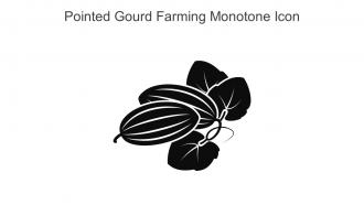Pointed Gourd Farming Monotone Icon In Powerpoint Pptx Png And Editable Eps Format