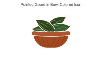 Pointed Gourd In Bowl Colored Icon In Powerpoint Pptx Png And Editable Eps Format