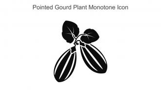 Pointed Gourd Plant Monotone Icon In Powerpoint Pptx Png And Editable Eps Format