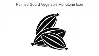 Pointed Gourd Vegetable Monotone Icon In Powerpoint Pptx Png And Editable Eps Format