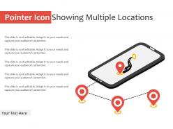 Pointer icon showing multiple locations