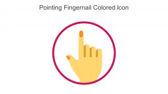 Pointing Fingernail Colored Icon In Powerpoint Pptx Png And Editable Eps Format