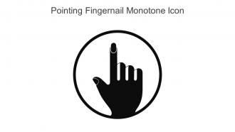 Pointing Fingernail Monotone Icon In Powerpoint Pptx Png And Editable Eps Format
