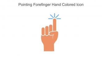 Pointing Forefinger Hand Colored Icon In Powerpoint Pptx Png And Editable Eps Format