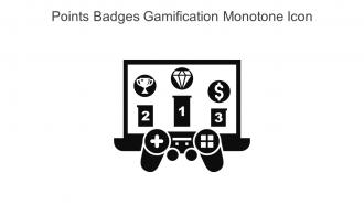 Points Badges Gamification Monotone Icon In Powerpoint Pptx Png And Editable Eps Format