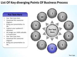 Points business powerpoint theme process relative circular flow arrow diagram slides