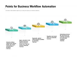 Points for business workflow automation