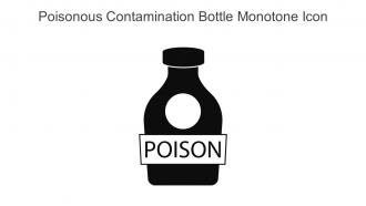 Poisonous Contamination Bottle Monotone Icon In Powerpoint Pptx Png And Editable Eps Format
