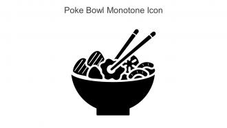 Poke Bowl Monotone Icon In Powerpoint Pptx Png And Editable Eps Format