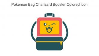 Pokemon Bag Charizard Booster Colored Icon In Powerpoint Pptx Png And Editable Eps Format