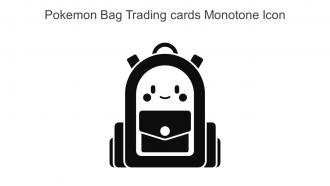 Pokemon Bag Trading Cards Monotone Icon In Powerpoint Pptx Png And Editable Eps Format