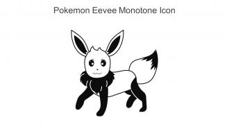 Pokemon Eevee Monotone Icon In Powerpoint Pptx Png And Editable Eps Format