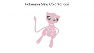 Pokemon Mew Colored Icon In Powerpoint Pptx Png And Editable Eps Format