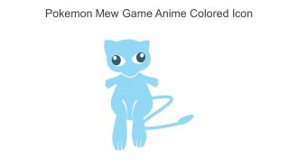 Pokemon Mew Game Anime Colored Icon In Powerpoint Pptx Png And Editable Eps Format