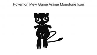 Pokemon Mew Game Anime Monotone Icon In Powerpoint Pptx Png And Editable Eps Format