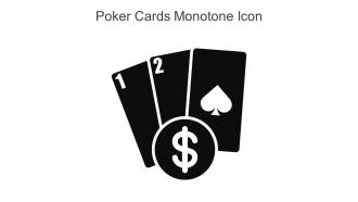 Poker Cards Monotone Icon In Powerpoint Pptx Png And Editable Eps Format
