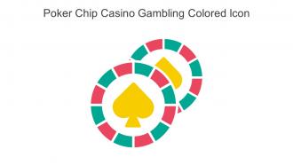 Poker Chip Casino Gambling Colored Icon In Powerpoint Pptx Png And Editable Eps Format