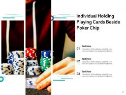 Poker Chip Individual Making Placed Roulette Beside