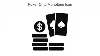Poker Chip Monotone Icon In Powerpoint Pptx Png And Editable Eps Format