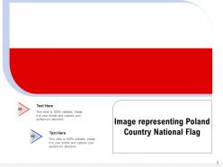 Poland Country Flag Illustration Representing National Republic Decorated European