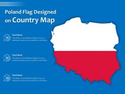 Poland flag designed on country map