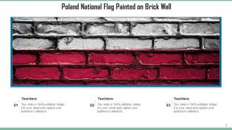 Poland Flag National Historical Peace Painted Gesture Designed