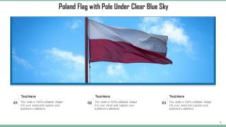 Poland Flag National Historical Peace Painted Gesture Designed