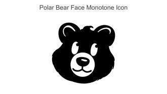 Polar Bear Face Monotone Icon In Powerpoint Pptx Png And Editable Eps Format