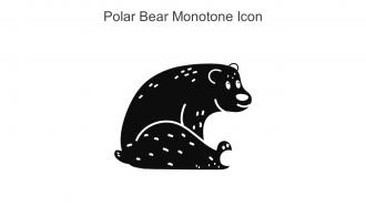 Polar Bear Monotone Icon In Powerpoint Pptx Png And Editable Eps Format