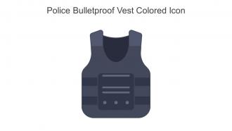 Police Bulletproof Vest Colored Icon In Powerpoint Pptx Png And Editable Eps Format