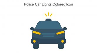 Police Car Lights Colored Icon In Powerpoint Pptx Png And Editable Eps Format
