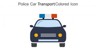 Police Car Transport Colored Icon In Powerpoint Pptx Png And Editable Eps Format