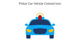 Police Car Vehicle Colored Icon In Powerpoint Pptx Png And Editable Eps Format