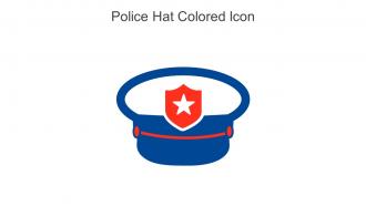 Police Hat Colored Icon In Powerpoint Pptx Png And Editable Eps Format