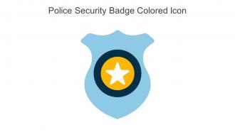 Police Security Badge Colored Icon In Powerpoint Pptx Png And Editable Eps Format