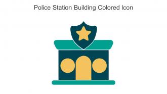 Police Station Building Colored Icon In Powerpoint Pptx Png And Editable Eps Format