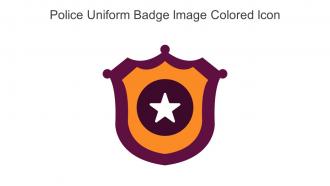 Police Uniform Badge Image Colored Icon In Powerpoint Pptx Png And Editable Eps Format