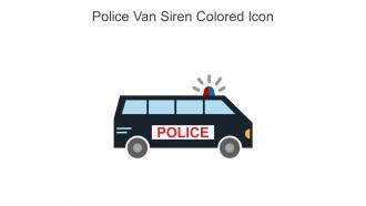 Police Van Siren Colored Icon In Powerpoint Pptx Png And Editable Eps Format
