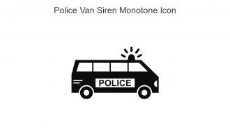 Police Van Siren Monotone Icon In Powerpoint Pptx Png And Editable Eps Format