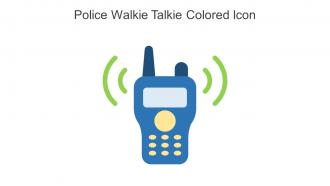 Police Walkie Talkie Colored Icon In Powerpoint Pptx Png And Editable Eps Format
